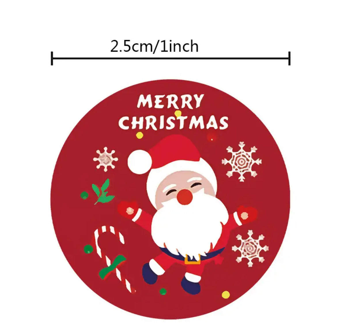 500pcs, Merry Christmas Stickers Christmas Theme Seal Labels Stickers For DIY Gift Baking Package Envelope Stationery Decor