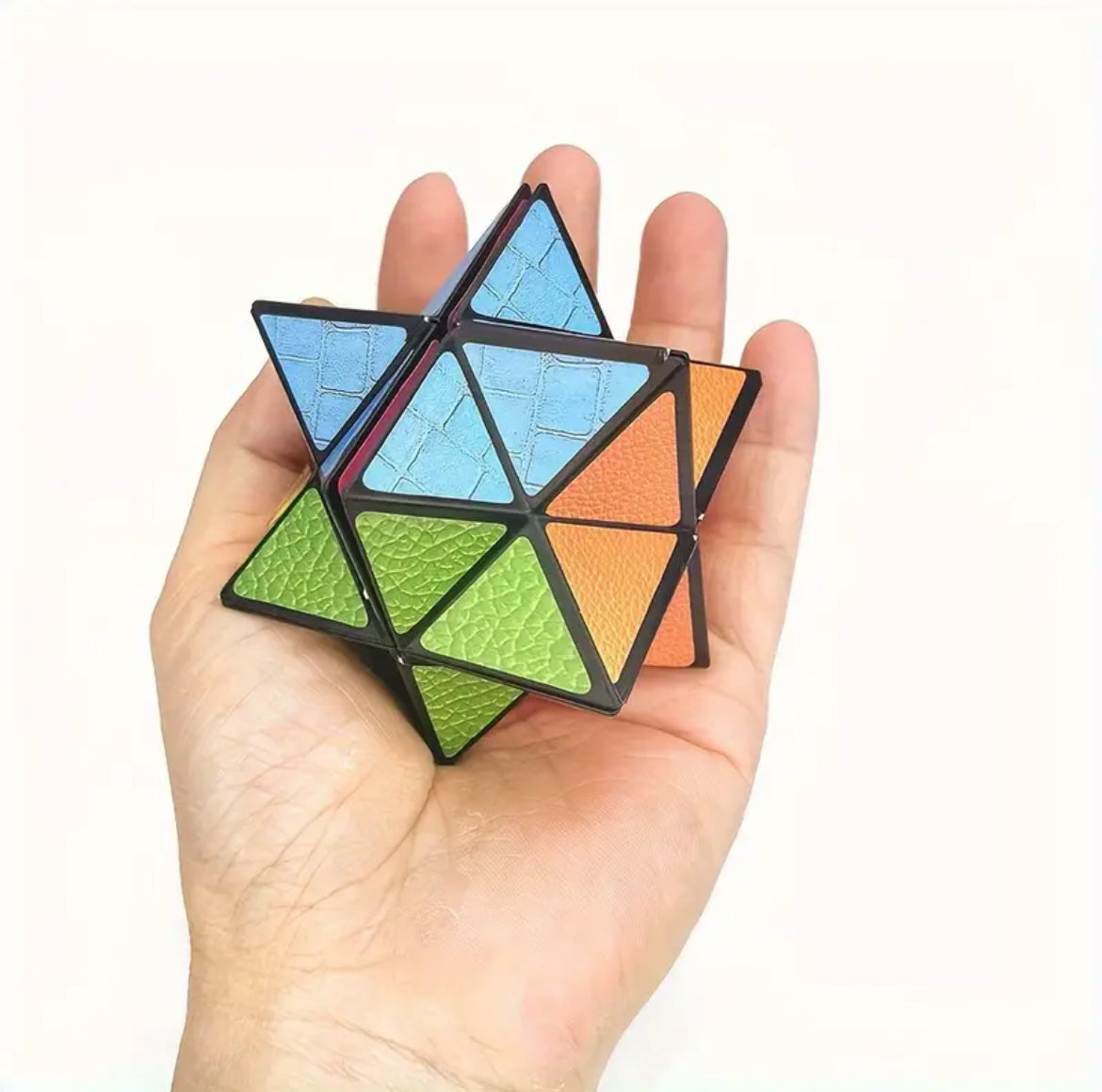 Infinity Magic Cube - 3D Hexagon Puzzle for Youngsters, Space Geometry Flip Toy, Brain Boost & Relax, Mixed Colors, ABS Material