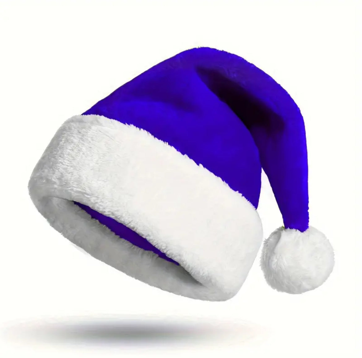 Christmas Santa Hat Thickened, Enlarged Long Plush, Breathable Decoration & Clothing, Holiday Gift Idea for Children and Adults