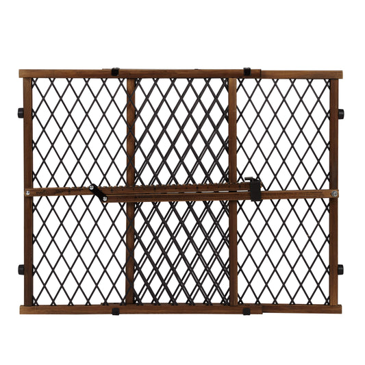 Evenflo Position & Lock Adjustable Wood Baby Gate