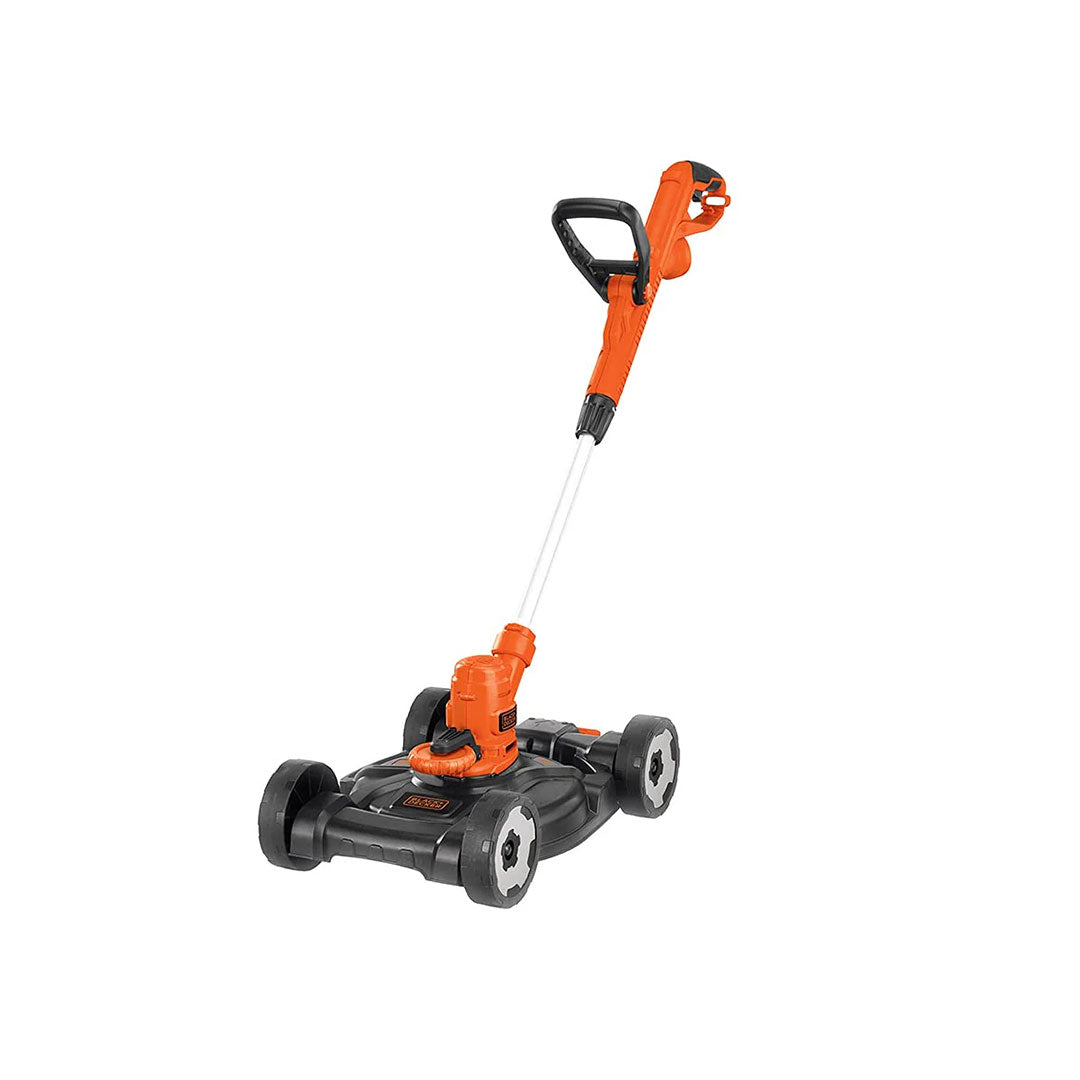 BLACK+DECKER Corded Electric 3-In-1 String Trimmer, Edger & Mower - 6.5-Amp/14" Path - Orange/Black