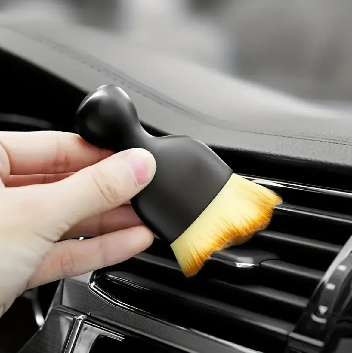 1pc, Zabernim Car Detail Brush - Soft Bristles Dusting Tool for Interior Cleaning - Duster for Auto Interior Dust Removal - Car Cleaning Brushes and Duster - Essential Car Cleaning Tool